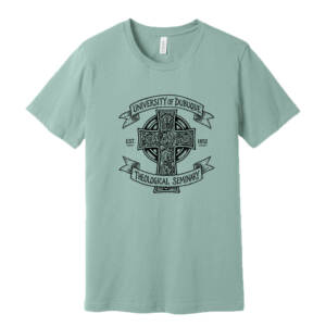 UD Theological Seminary Bella and Canvas Unisex Jersey Short Sleeve Tee-Dusty Blue