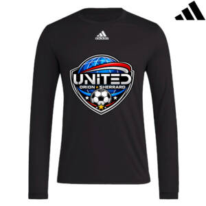 United Soccer Adidas PREGAME Long sleeve performance shirt BLACK