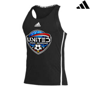 United Soccer Adidas Men’s Team Issue Track Singlet Black/White