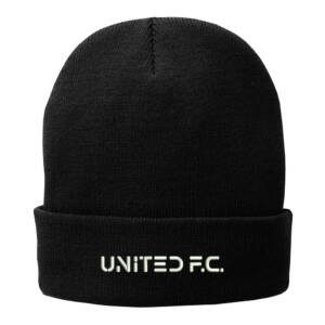 United Soccer Port Company Fleece Lined Knit stocking Cap – Black