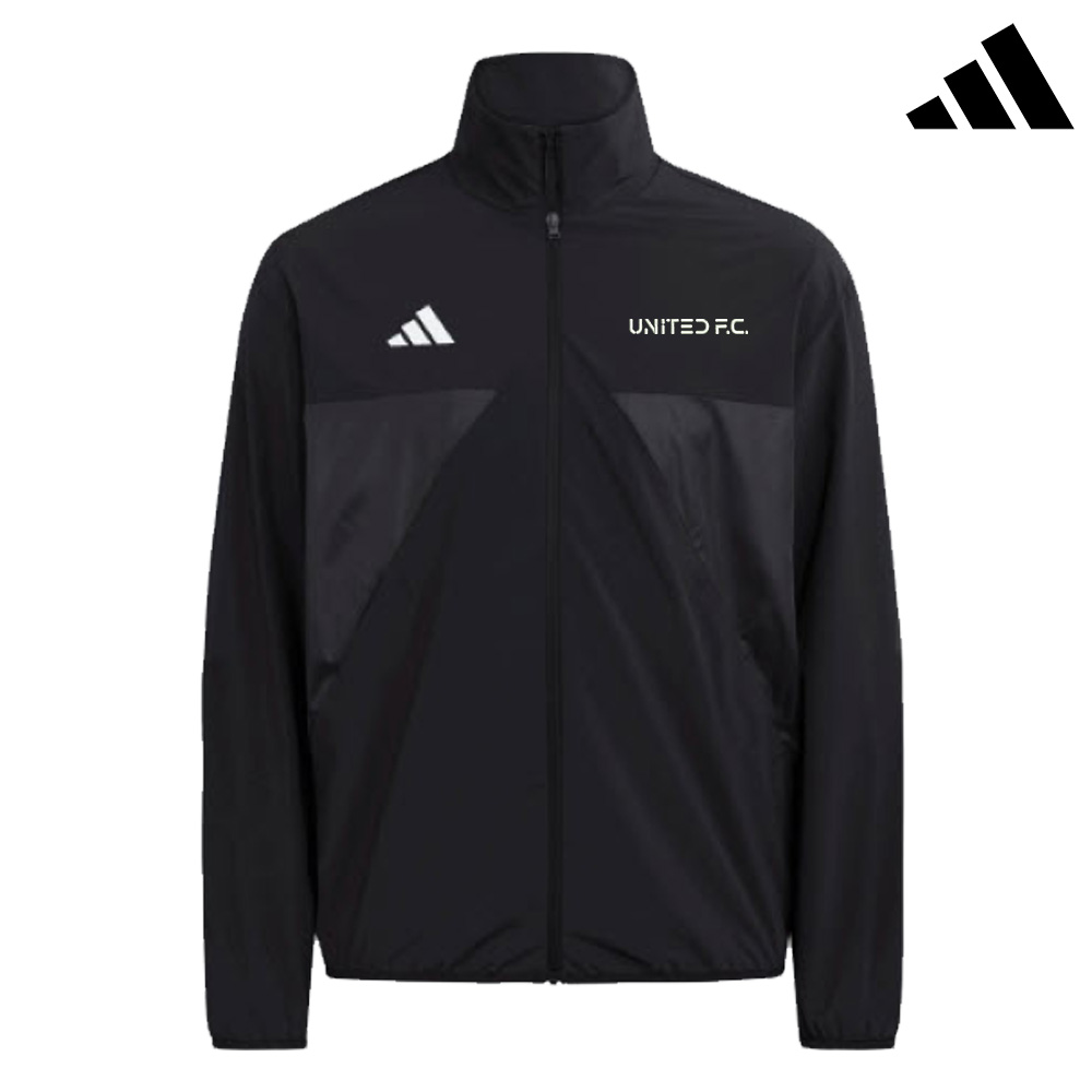 United Soccer Adidas House of TIRO Woven full zip top- black
