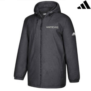 United Soccer Adidas GAME BUILT heavyweight Jacket BLACK (S, M, XL)