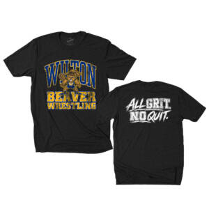 Wilton Women Wrestling Rah Rah Unisex clothing District Perfect Tri blend Crew Tee – Black
