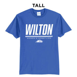 Wilton Women Wrestling  Tall Core Blend short Sleeve T Shirts -Royal