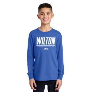 Wilton Women Wrestling Youth Cotton Long Sleeve T Shirt – Royal