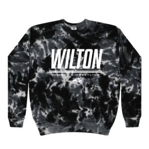 Wilton Women Wrestling Colortone Unisex Tie Dyed Fleece Crewneck Sweatshirt – MultiBlack