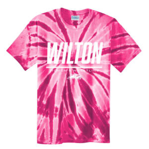 Wilton Women Wrestling Unisex Tie Dye Cotton Short Sleeve Tee-Pink