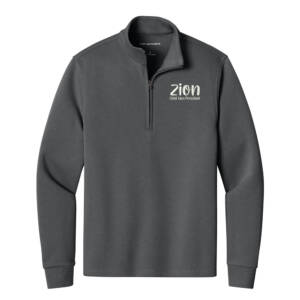 Zion Port Authority Men Wearever Signature Double Pique 1/4 Zip – StormGrey